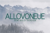 Allovoneue Semi-Bold font download
