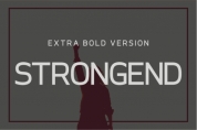 Strongend Extra Bold font download