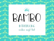 Bambo Font font download
