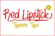 Red Lipstick font download
