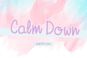 Calm Down font download
