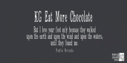 KG Eat More Chocolate font download