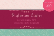 Piglence Light font download