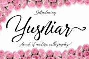 Yusniar Script font download