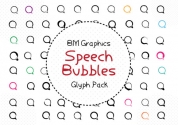BM Graphics - Speech Bubbles font download