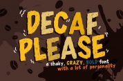 Decaf Please font download