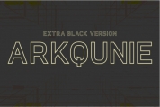 Arkqunie Outline Extra Black font download
