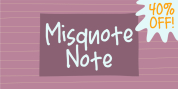 Misquote Note font download