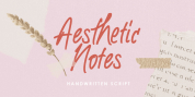 Aesthetic Notes font download