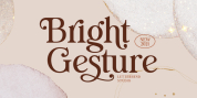 Bright Gesture font download