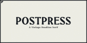 Postpress font download
