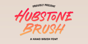 Hubstone Brush font download