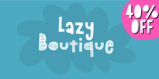 Lazy Boutique font download