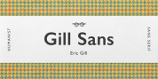Gill Sans font download