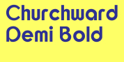 Churchward Demi Bold font download