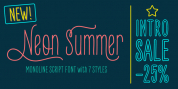 Neon Summer font download
