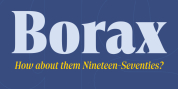 Borax font download