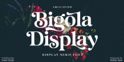 Bigola Display font download