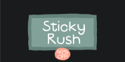 Sticky Rush font download