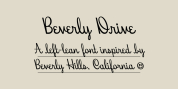 Beverly Drive Left font download