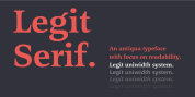 Legit Serif font download