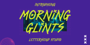 Morning Glints font download