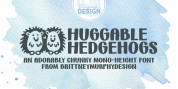 Huggable Hedgehogs font download