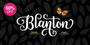 Blanton Script font download