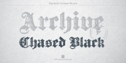 Archive Chased Black font download