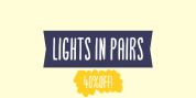 Lights in Pairs font download