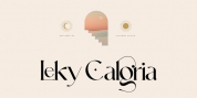 Leky Calgria font download
