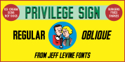 Privilege Sign JNL font download