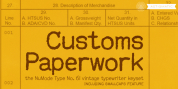 Customs Paperwork Pro AOE font download