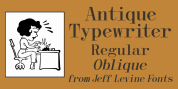Antique Typewriter JNL font download