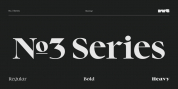 No. 3 Series font download