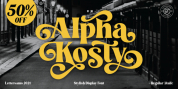 Alpha Kosty font download