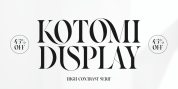 Kotomi Display font download