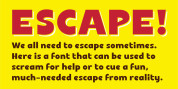 Escape font download