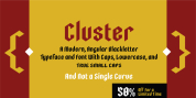WT Cluster font download