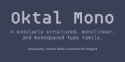 Oktal Mono font download