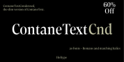 Contane Text Condensed font download
