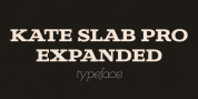Kate Slab Pro Expanded font download