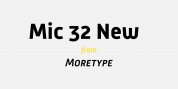 Mic 32 New font download