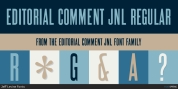 Editorial Comment JNL font download