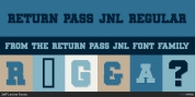 Return Pass JNL font download