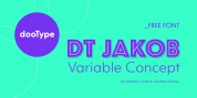 dT Jakob Variable Concept font download