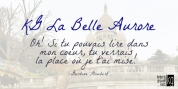 KG La Belle Aurore font download