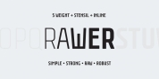 Rawer Condensed font download