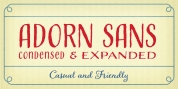 Adorn Expanded Sans font download