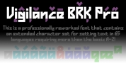 Vigilance BRK Pro font download